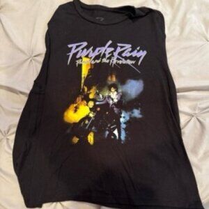 Purple Rain graphic tank top
